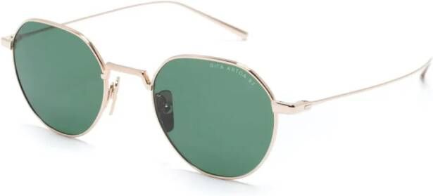 Dita Eyewear Zonnebril met rond montuur Goud