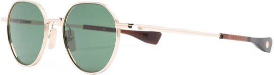 Dita Eyewear Zonnebril met rond montuur Goud