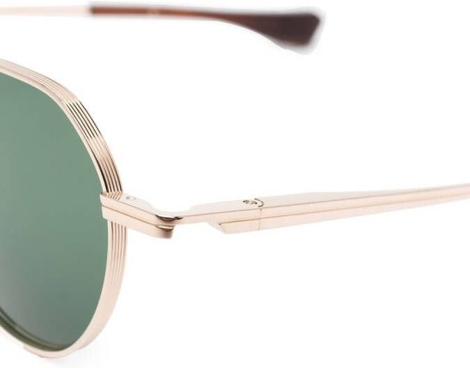 Dita Eyewear Zonnebril met rond montuur Goud