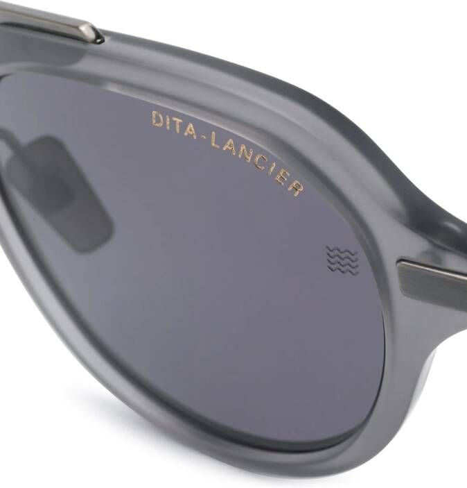 Dita Eyewear Zonnebril met rond montuur Grijs