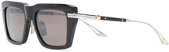 Dita Eyewear Zonnebril met schildpadschild design Bruin