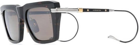 Dita Eyewear Zonnebril met schildpadschild design Bruin