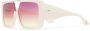 Dita Eyewear Zonnebril met vierkant montuur Beige - Thumbnail 2