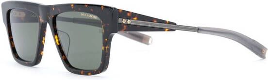 Dita Eyewear Zonnebril met vierkant montuur Bruin