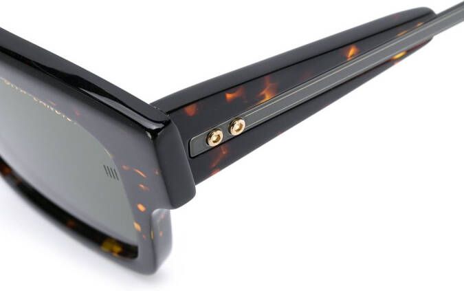 Dita Eyewear Zonnebril met vierkant montuur Bruin