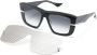 Dita Eyewear Zonnebril met vierkant montuur Zwart - Thumbnail 2