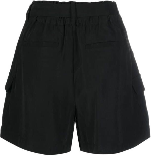 DKNY Geplooide shorts Zwart