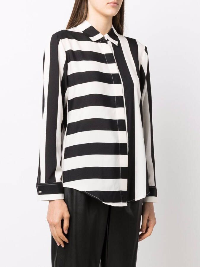 DKNY Gestreepte blouse Zwart