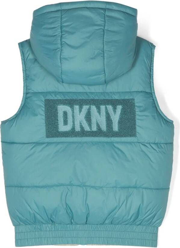 Dkny Kids Bodywarmer met logo Blauw
