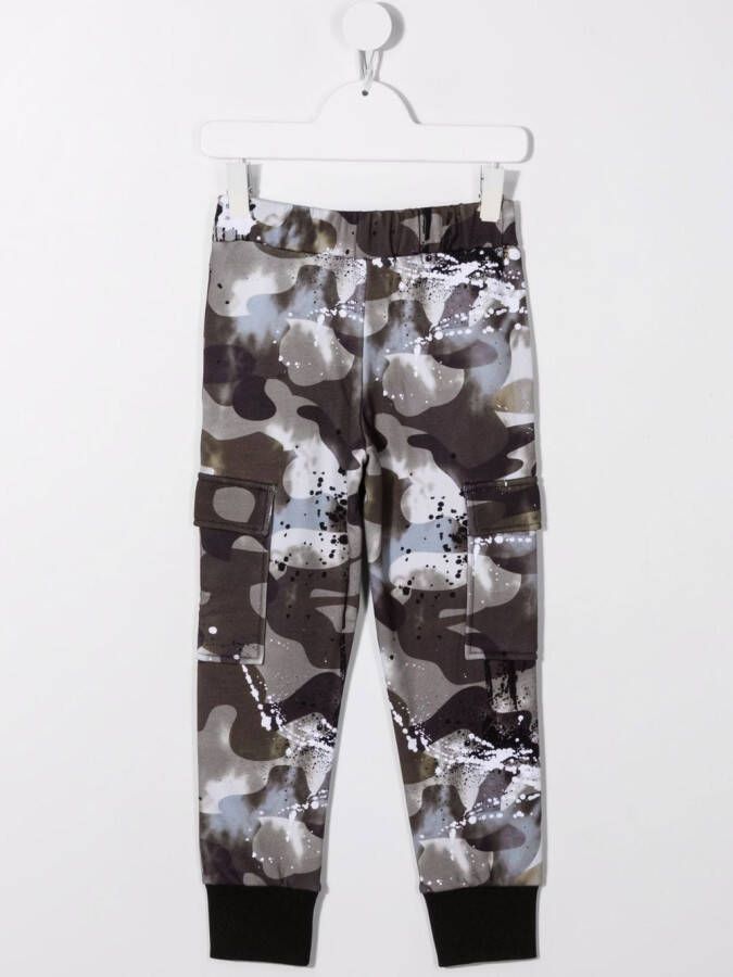 Dkny Kids Cargo broek met logopatch Wit