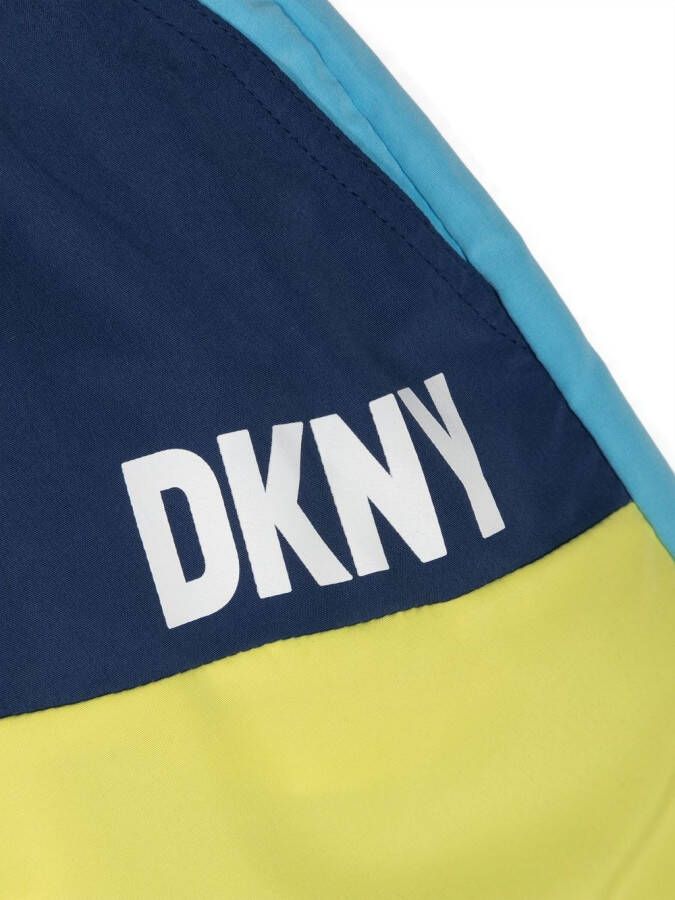 Dkny Kids Zwembroek met colourblocking Blauw