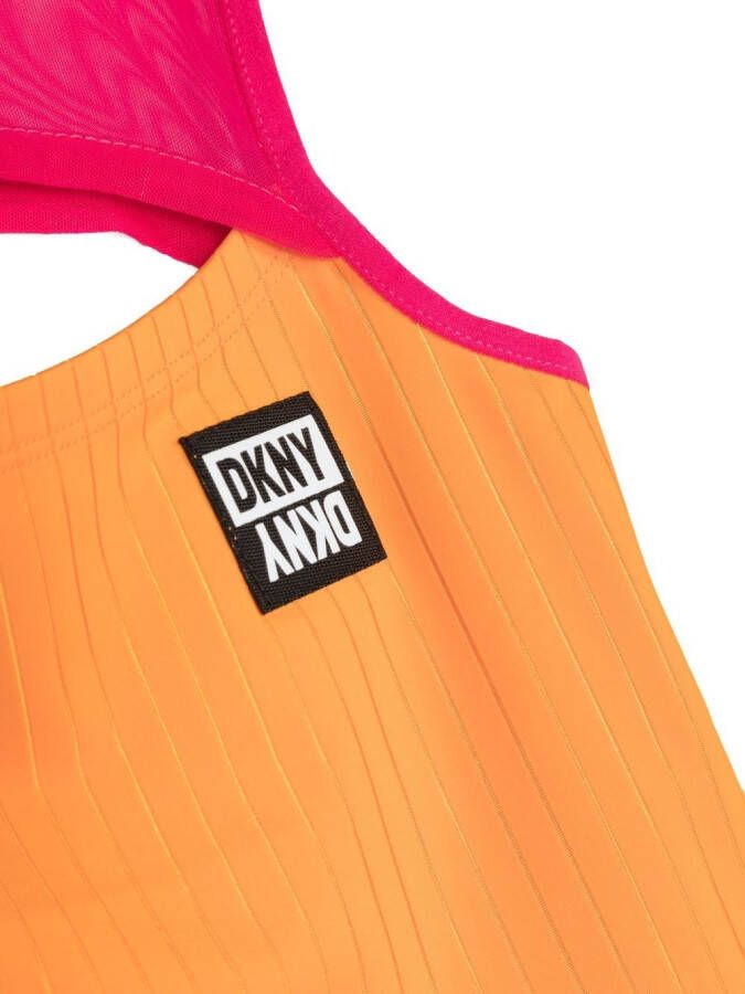 Dkny Kids Tanktop met logo Oranje