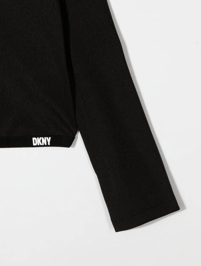 Dkny Kids Cropped sweater Zwart