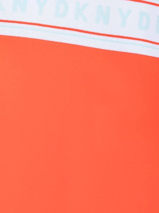 Dkny Kids Fietsshorts met logo taille Oranje