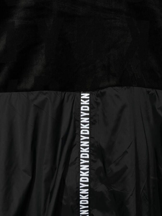 Dkny Kids Hoodie-jurk met logoband Zwart