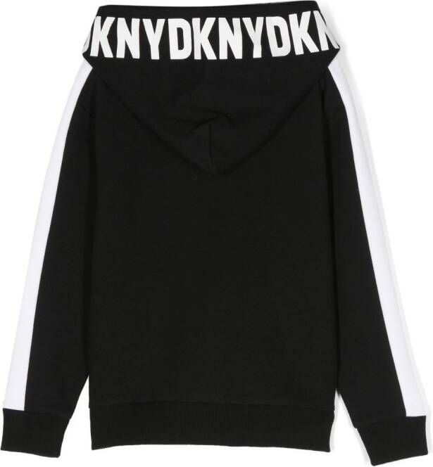 Dkny Kids Hoodie met logoprint Zwart