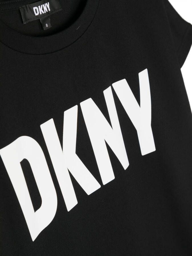 Dkny Kids Jurk met logoprint Zwart