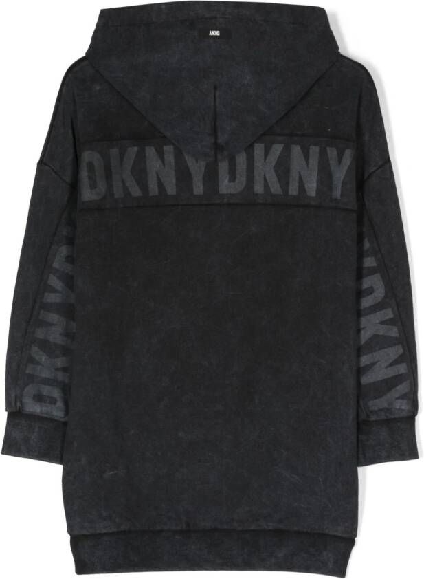 Dkny Kids Jurk met logoprint Zwart