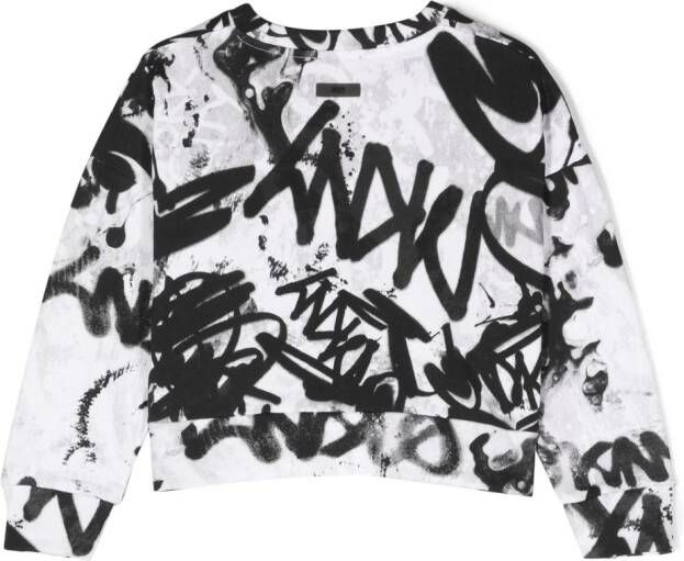 Dkny Kids Katoenen sweater Wit