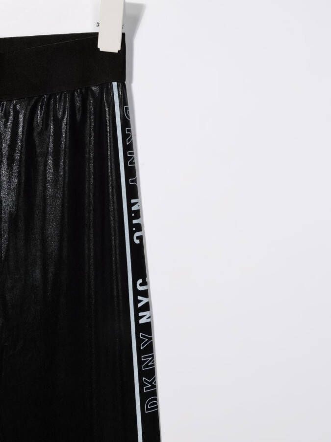 Dkny Kids Legging met logoband Zwart