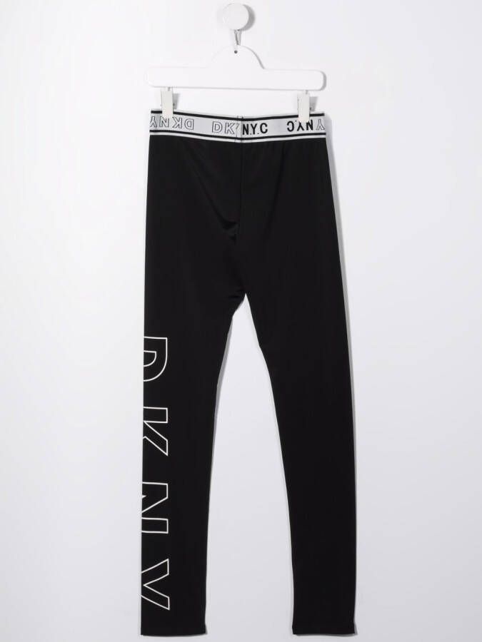 Dkny Kids Legging met logoprint Zwart