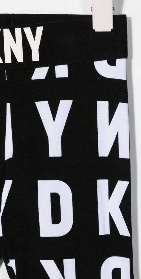 Dkny Kids Legging met logoprint Zwart