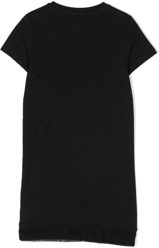 Dkny Kids T-shirtjurk met geborduurd logo Zwart