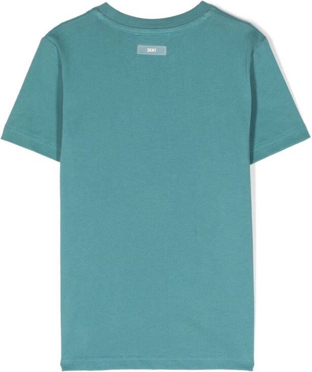 Dkny Kids T-shirt met logopatch Blauw