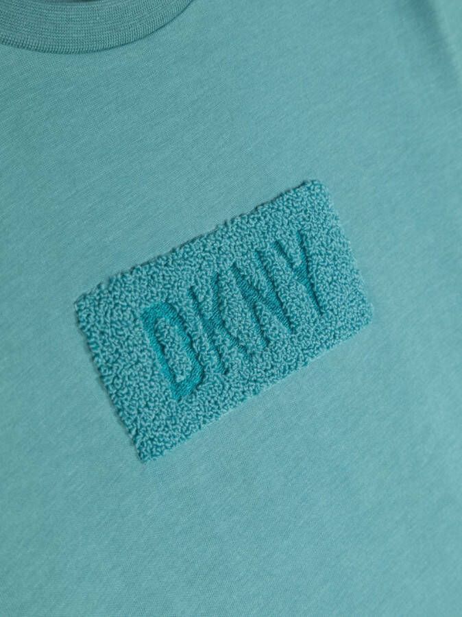Dkny Kids T-shirt met logopatch Blauw
