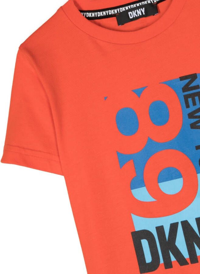 Dkny Kids T-shirt met logoprint Rood