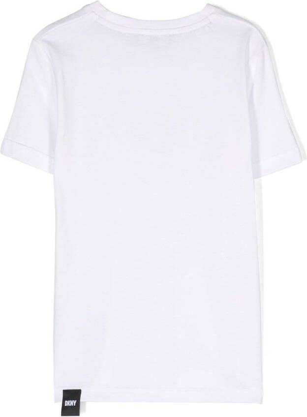 Dkny Kids T-shirt met logoprint Wit