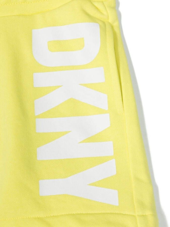Dkny Kids Shorts met logoprint Geel