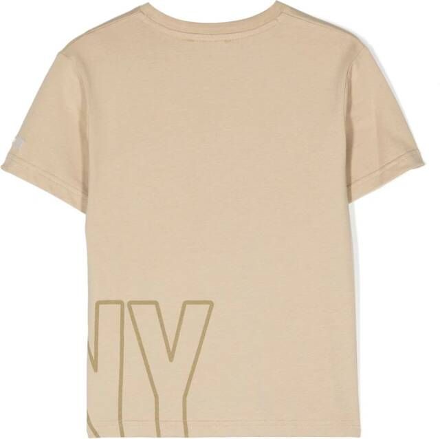 Dkny Kids T-shirt met logoprint Beige