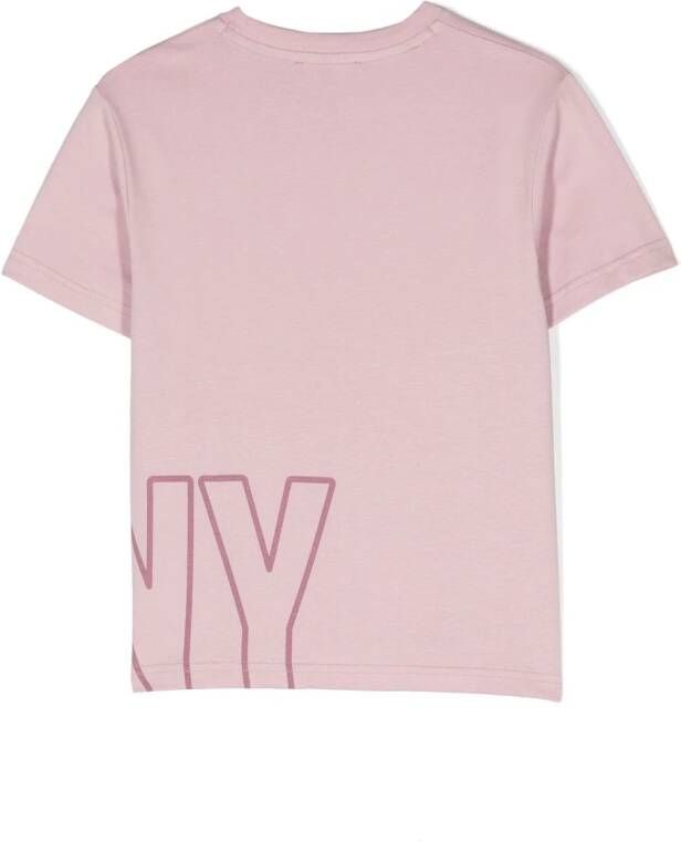 Dkny Kids T-shirt met logoprint Paars