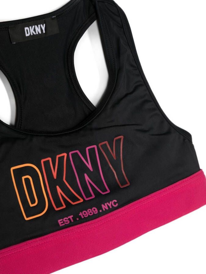 Dkny Kids Bikini met logoprint Zwart
