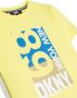 Dkny Kids T-shirt met logoprint Geel - Thumbnail 3