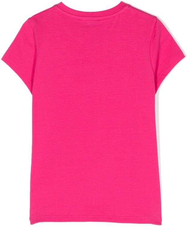 Dkny Kids T-shirt met logoprint Roze