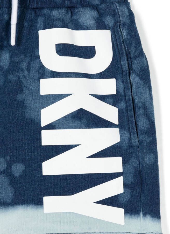 Dkny Kids Shorts met tie-dye print Blauw
