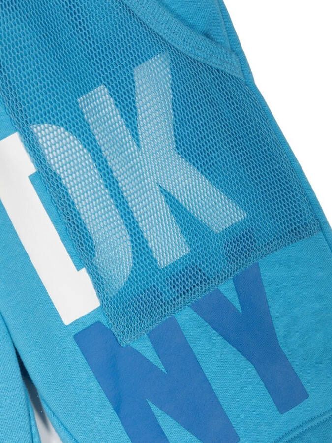 Dkny Kids Trainingsshorts met logoprint Blauw