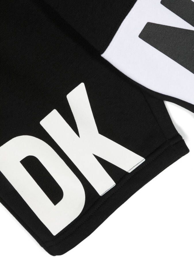 Dkny Kids Trainingsshorts met logoprint Zwart