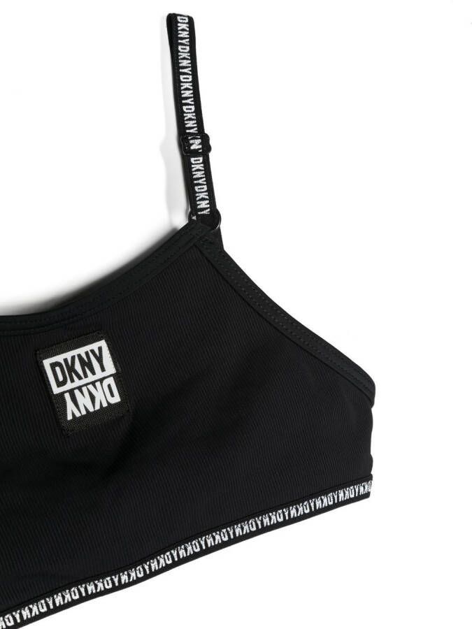 Dkny Kids Bikini met logo afwerking Zwart