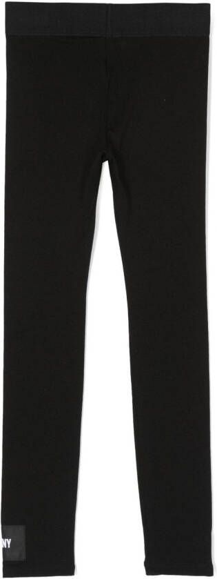 Dkny Kids Legging met logoband Zwart