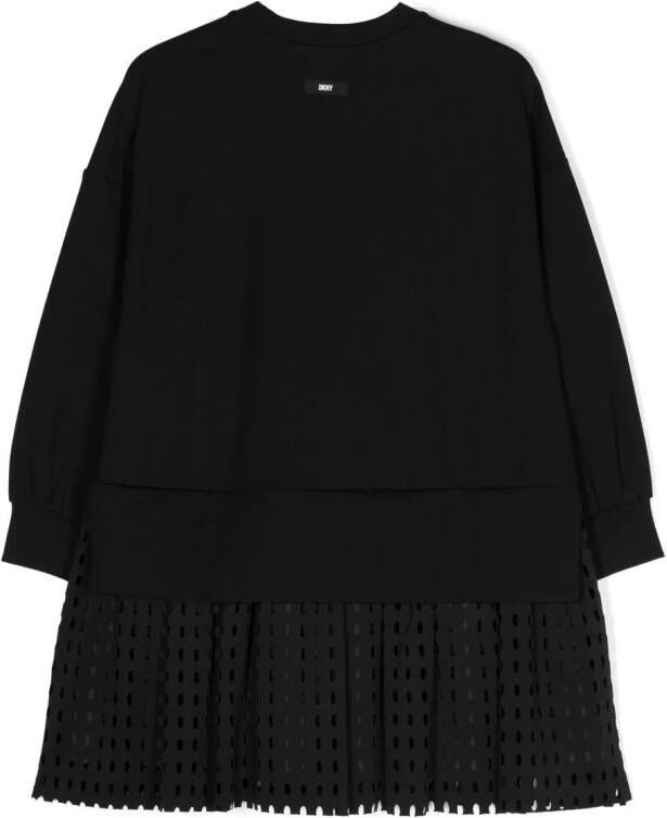 Dkny Kids Mini-jurk met logoprint Zwart