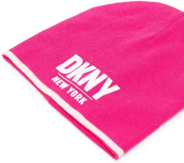 Dkny Kids Muts met logoprint Roze