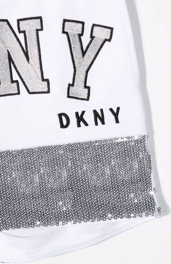 Dkny Kids Shorts verfraaid met pailletten Wit