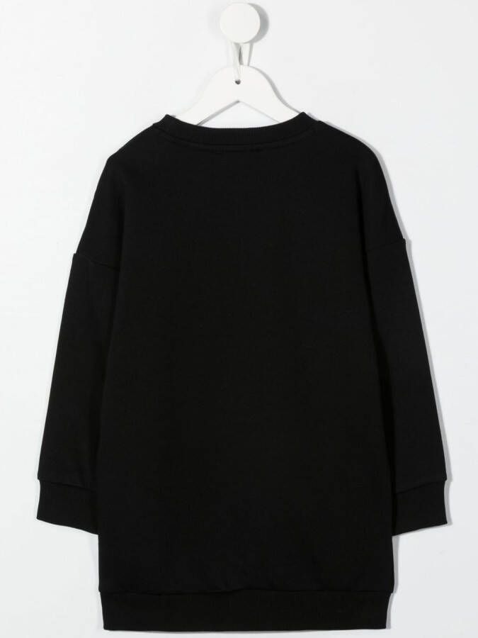 Dkny Kids Sweaterjurk met tekst Zwart