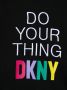 Dkny Kids Sweaterjurk met tekst Zwart - Thumbnail 3