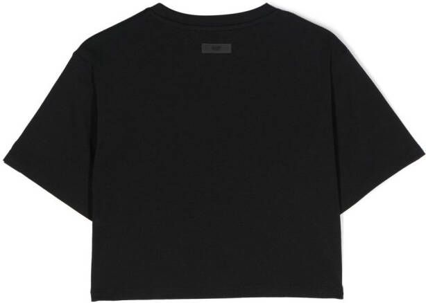 Dkny Kids T-shirt met tekst Zwart