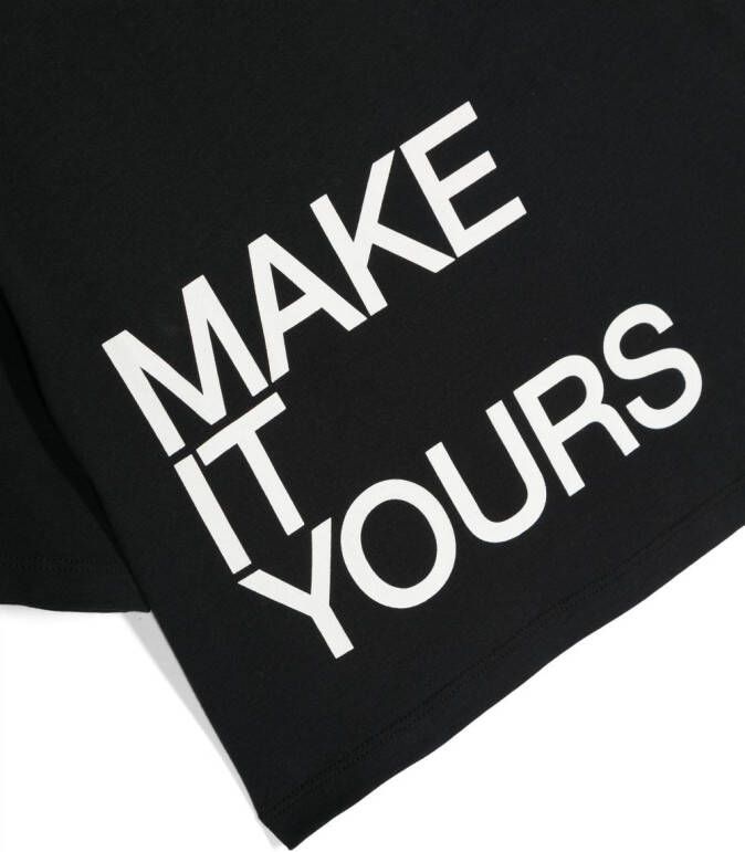 Dkny Kids T-shirt met tekst Zwart