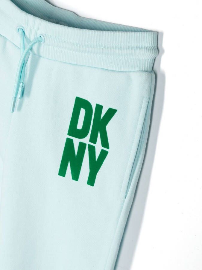 Dkny Kids Trainingsbroek met logo Blauw